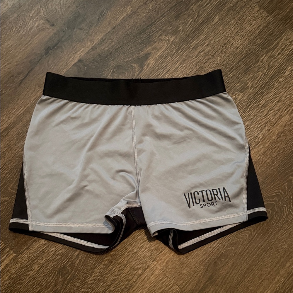 Victoria Secret Sport Women's Gray and Black Shorts